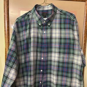 J Crew Plaid Men's L/S Button Down Plaid Shirt
